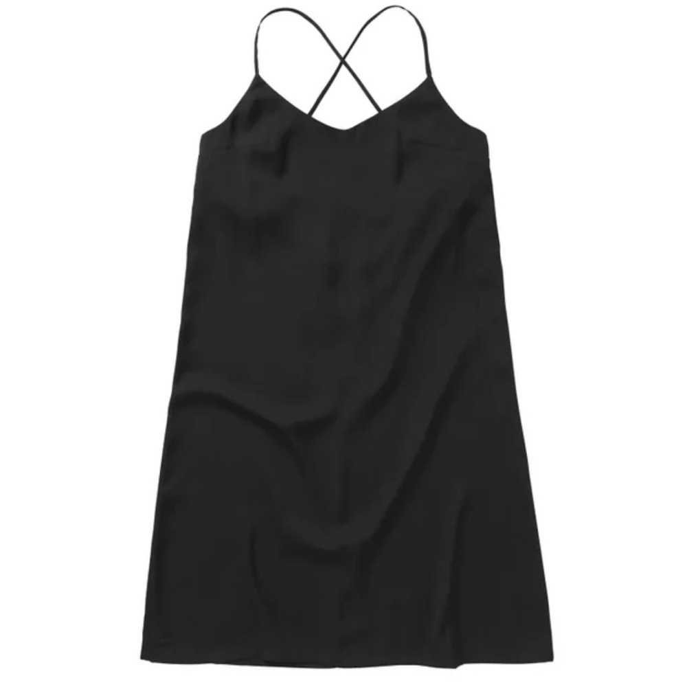 Mystic Nymph Dress Black wrap front spaghetti strap Woman’s Size Large